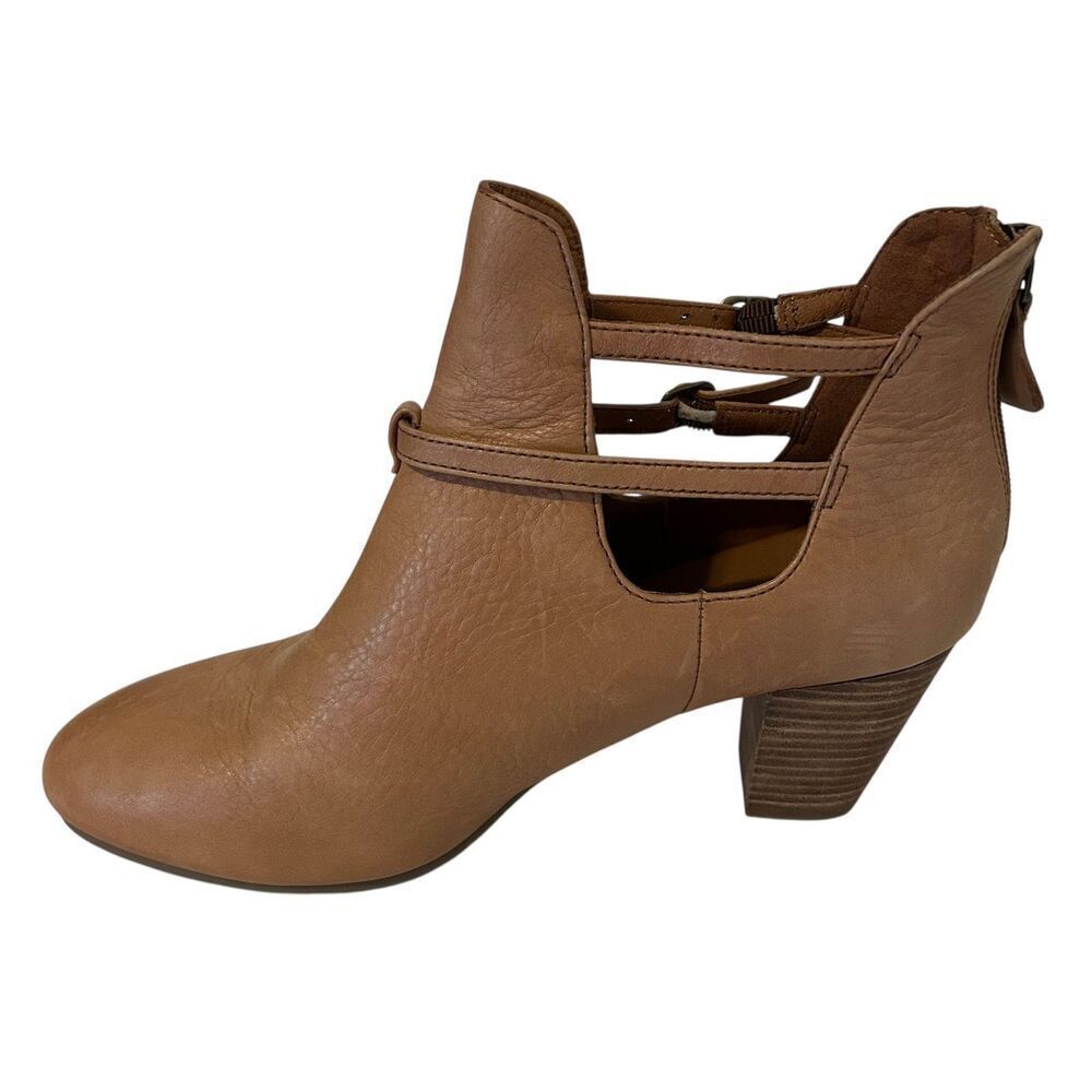 Kenneth Cole Gentle Souls Shoes Womens 9M‎ Leather Cut Out Booties Heels comfort